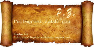 Pellegrini Zakária névjegykártya